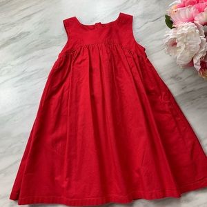 Primary red cotton dress
